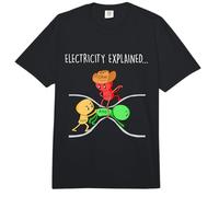 Drôle de Physique Professeur Électricité Expliquée Science Blague Comfort Colors Adult Heavyweight T-Shirt