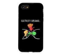 Drôle de Physique Professeur Électricité Expliquée Science Blague Coque pour iPhone SE (2020) / 7/8