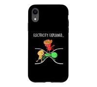 Drôle de Physique Professeur Électricité Expliquée Science Blague Coque pour iPhone XR