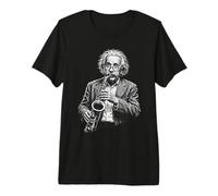 Drôle de Physique Scientifique Jouant du Saxophone mathématiques Nerd Science Humour T-Shirt Haut de Gamme