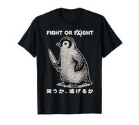 Drôle de pingouin combat ou vol Meme Pingouin avec couteau T-Shirt
