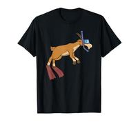 Drôle de plongée avec Tuba en Forme de chèvre - Motif Animal Mignon T-Shirt