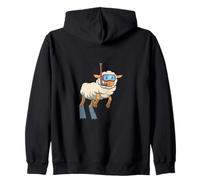 Drôle de plongée avec Tuba en Forme de Mouton Sweat à Capuche