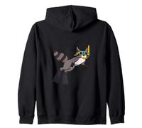 Drôle de plongée avec Tuba Motif Raton Laveur Mignon Animal plongée sous-Marine Sweat à Capuche