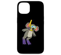 Drôle de plongée en apnée Koala Dessin animé Mignon Animal plongée sous-Marine Coque pour iPhone 13