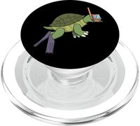 Drôle de plongée en apnée Tortue Dessin animé Mignon Animal plongée sous-Marine PopSockets PopGrip pour MagSafe