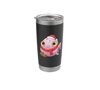 Drôle de poisson blob - Noël avec des cadeaux Gobelet isotherme en acier inoxydable double paroi