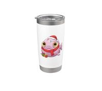 Drôle de poisson blob - Noël avec des cadeaux Gobelet isotherme en acier inoxydable double paroi