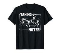 Drôle de Professeur de Musique prenant des Notes Clef de Sol T-Shirt