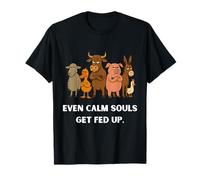 Drôle de Protestation des Animaux de la Ferme : Design de rébellion pour Les Amoureux T-Shirt