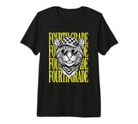 Drôle de quatrième année de Professeur de Chat Sauvage pour la rentrée des élèves T-Shirt Haut de Gamme