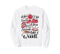 Drôle de Quilting Quand la Vie Donne des ficelles Quilt Sweatshirt