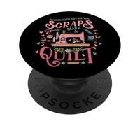 Drôle de Quilting Quand la Vie Donne des miettes Quilt PopSockets PopGrip Adhésif
