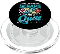 Drôle de Quilting Quand la Vie Donne des miettes Quilt PopSockets PopGrip pour MagSafe