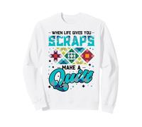 Drôle de Quilting Quand la Vie Donne des miettes Quilt Sweatshirt