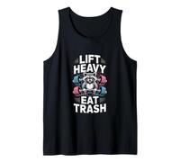 Drôle de Raccoon Lift Heavy Eat Trash Gym Dicton Débardeur