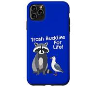 Drôle de Raccoon Pigeon Trash Buddies Bandits Graphic Coque pour iPhone 11 Pro Max