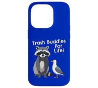 Drôle de Raccoon Pigeon Trash Buddies Bandits Graphic Coque pour iPhone 14 Pro
