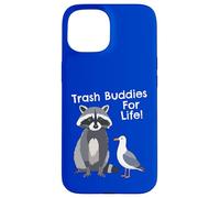 Drôle de Raccoon Pigeon Trash Buddies Bandits Graphic Coque pour iPhone 15