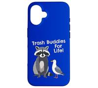 Drôle de Raccoon Pigeon Trash Buddies Bandits Graphic Coque pour iPhone 16