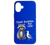 Drôle de Raccoon Pigeon Trash Buddies Bandits Graphic Coque pour iPhone 16 Plus