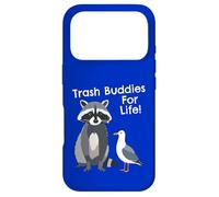 Drôle de Raccoon Pigeon Trash Buddies Bandits Graphic Coque pour iPhone 17 Pro
