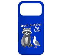 Drôle de Raccoon Pigeon Trash Buddies Bandits Graphic Coque pour iPhone 17 Pro Max