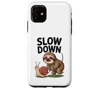 Drôle de ralentissement Disant Paresseux Escargot Humour Relaxed Vibes Dad Coque pour iPhone 11