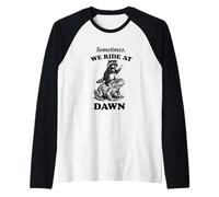 Drôle de Raton Laveur à l'aube Chaos Humour Nostalgie des années 90 Vintage Manche Raglan