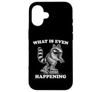 Drôle de Raton Laveur confus, Que se Passe-t-il même ? Coque pour iPhone 16