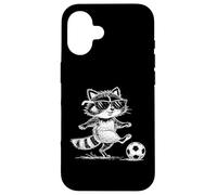 Drôle de Raton Laveur de Football avec Lunettes de Soleil Coque pour iPhone 16