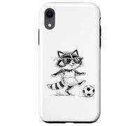 Drôle de Raton Laveur de Football avec Lunettes de Soleil Coque pour iPhone XR
