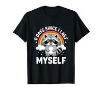 Drôle de Raton Laveur Disant 0 Jours Depuis Que Je me suis Fait Caca T-Shirt