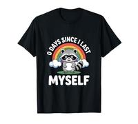 Drôle de Raton Laveur Disant 0 Jours Depuis Que Je me suis Fait Caca T-Shirt