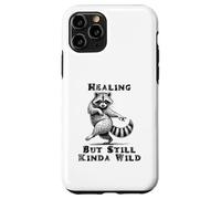 Drôle de Raton Laveur guérissant mais Toujours Un Peu Animal Sauvage Coque pour iPhone 11 Pro