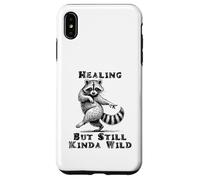 Drôle de Raton Laveur guérissant mais Toujours Un Peu Animal Sauvage Coque pour iPhone XS Max
