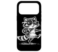 Drôle de Raton Laveur Jouant au Football avec des Lunettes Coque pour iPhone 17 Pro Max