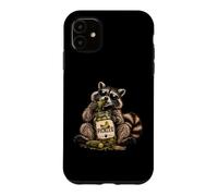Drôle de Raton Laveur Mangeant cornichons Raton Laveur Humour Amoureux des cornichons Coque pour iPhone 11
