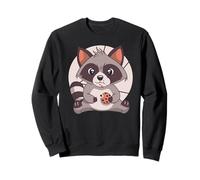 Drôle de Raton Laveur Mangeant des Biscuits Meme Eat Trash Junk Food Sweatshirt