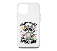 Drôle de Raton Laveur pour Enfants Get Into Mischief Enfants Garçons Fille Coque pour iPhone 12 Mini