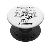 Drôle de Raton Laveur pour Fille Enceinte PopSockets PopGrip Adhésif