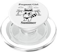 Drôle de Raton Laveur pour Fille Enceinte PopSockets PopGrip pour MagSafe