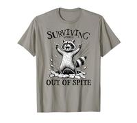 Drôle de raton laveur, survivant purement hors de dépit animal humoristique T-Shirt