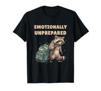 Drôle de rentrée Scolaire Triste Raton Laveur Non préparé T-Shirt Graphique avec Valeur