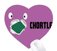 drôle de rire bouche violette émotion cri Jeux de tapis de souris en forme de coeur