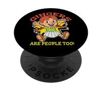 Drôle de Roux Les Roux sont Aussi des Gens Mème Cheveux Roux PopSockets PopGrip Adhésif