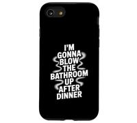 Drôle de Salle de Bain avec Inscription « Blow The Up After Dinner » pour Femmes et Hommes Coque pour iPhone SE (2020) / 7/8