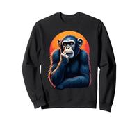 Drôle de Singe Meme Chimpanzé Animal Hommes Femmes Enfants Sweatshirt