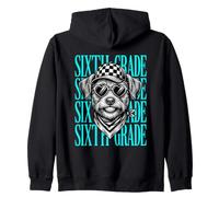 Drôle de sixième année Professeur Mignon Chien rentrée Scolaire étudiant Sweat à Capuche