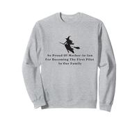 Drôle de sorcière fière de Belle-mère Premier Pilote dans Notre Famille Sweatshirt
